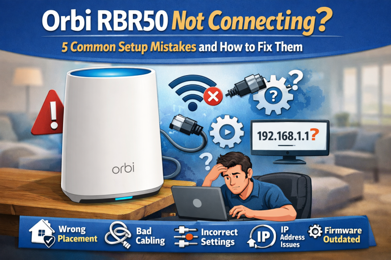 Ribi Router Rbr50 Orbi RBR50 Not Connecting? 5 Common Setup Mistakes and How to Fix Them